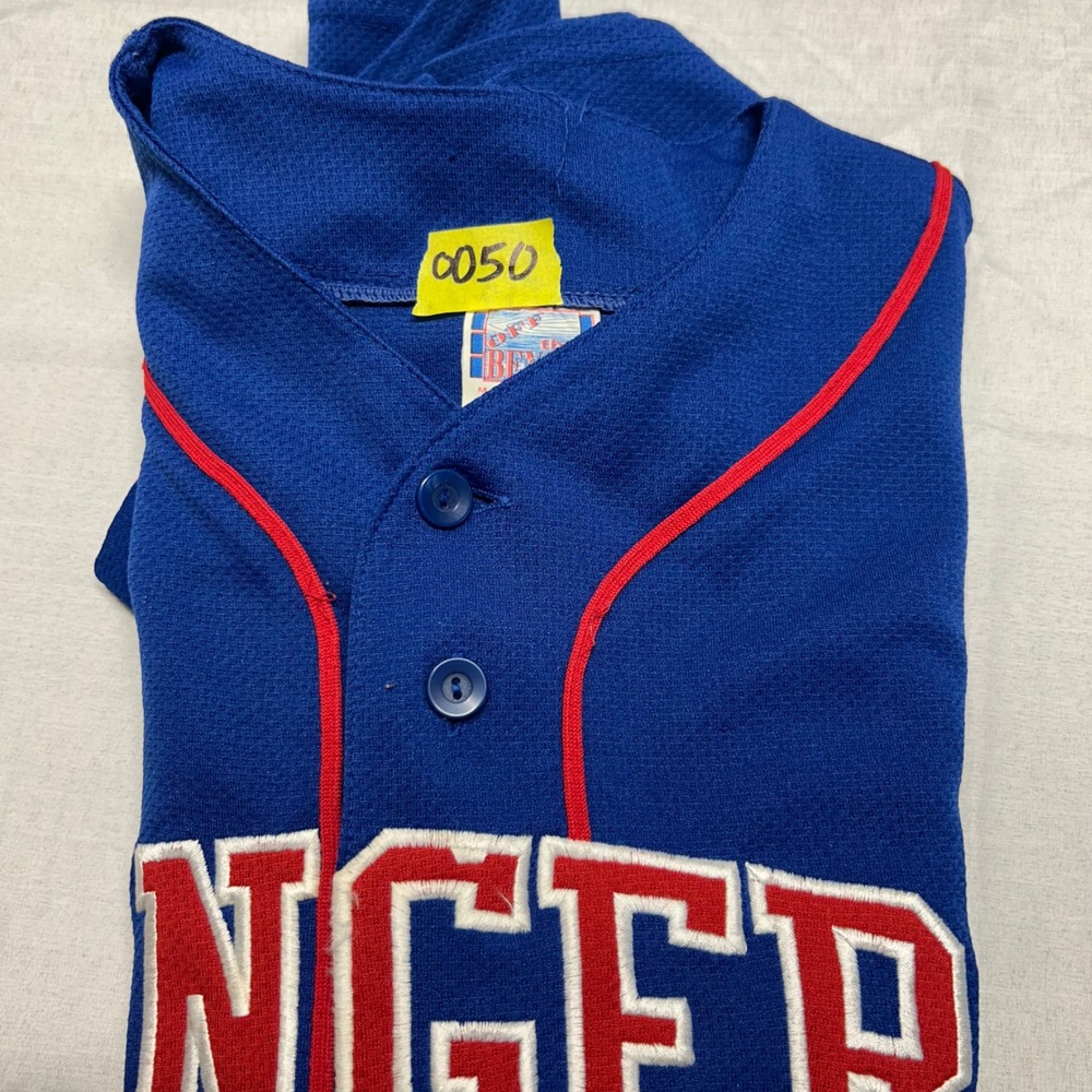Vintage Texas Rangers Alex Rodriguez #7 Jersey Blue Off The Bench Mens Medium - Picture 10 of 10
